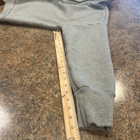 NSF French Terry Sweater Size Medium Gray Funnel Neck Half Button Front - Picture 10 of 13